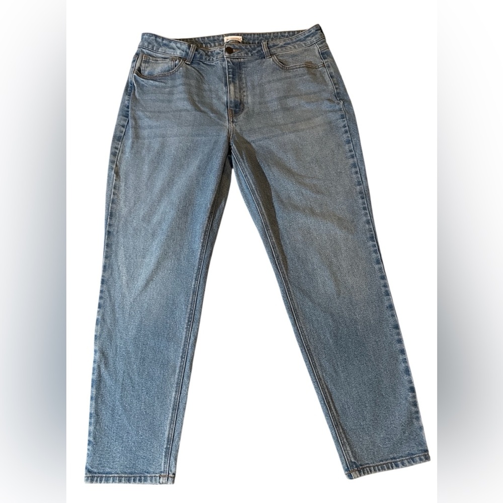 Ms Cello High Rise Slim Straight Jeans Size 14 Blue Stretch Denim - Picture 2 of 8